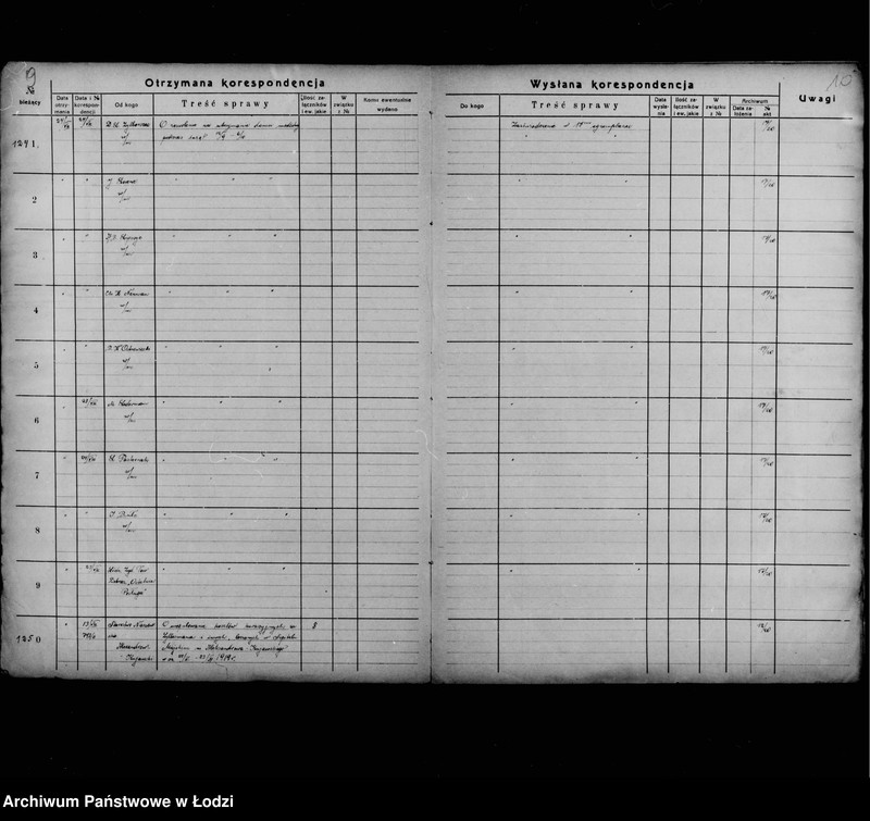 Obraz 9 z jednostki "[Dziennik korespondencyjny]"