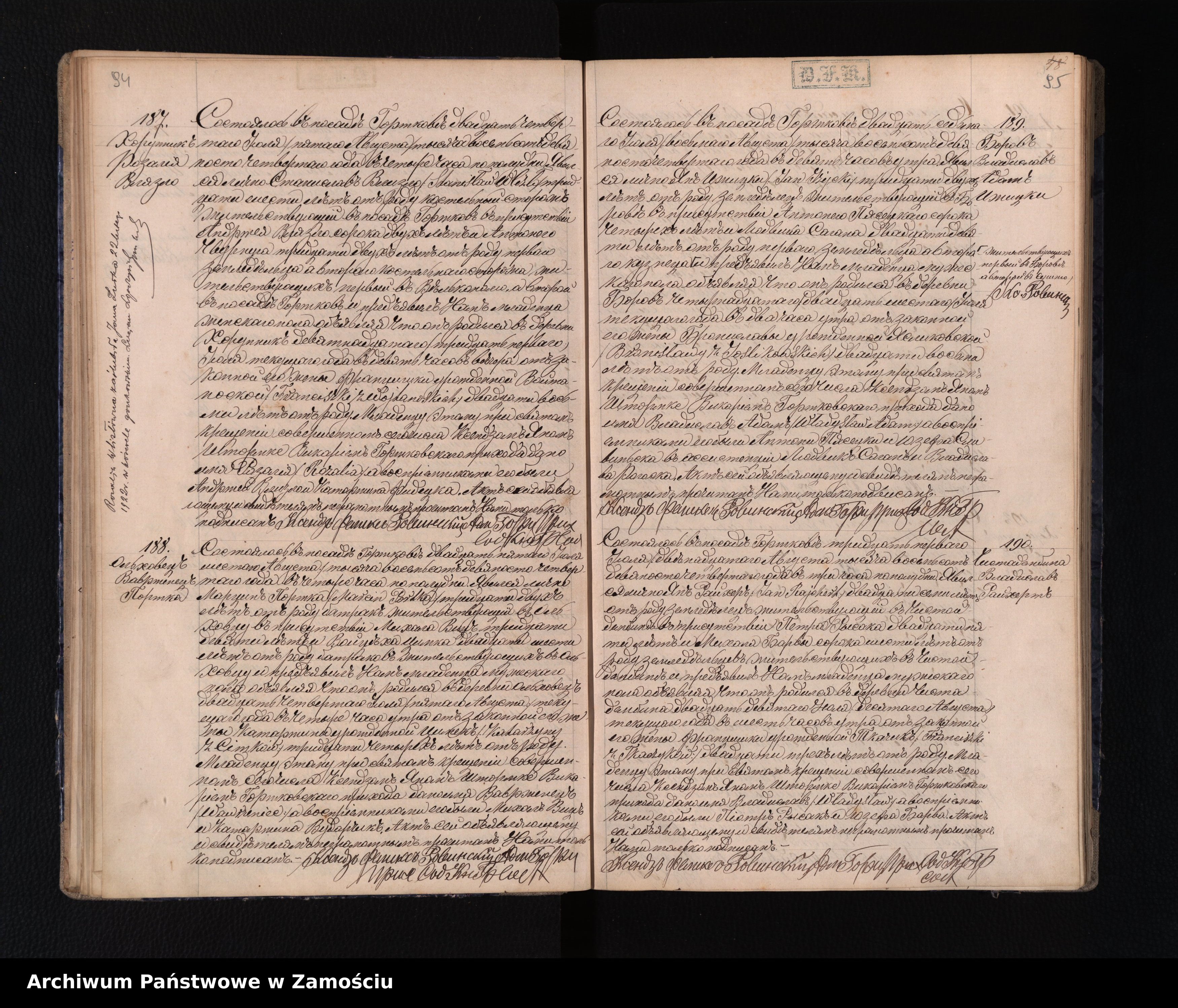 Skan z jednostki: Akta urodzeń, małżeństw, zgonów