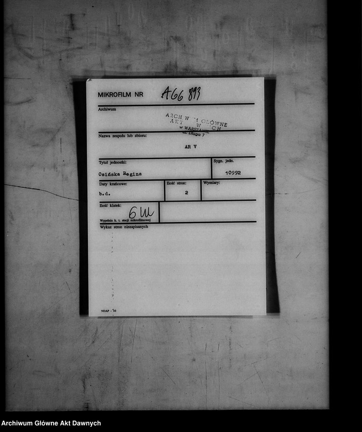 Obraz 2 z jednostki "Osińska Regina"