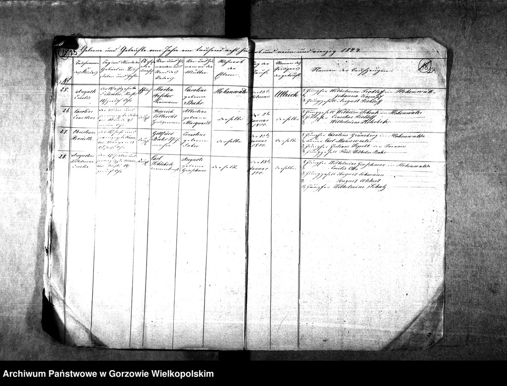 image.from.unit.number "Duplikate der Kirchenbücher von der Parochie Hohenwalde: Hohenwalde (Wysoka), Liebenow (Lubno)"