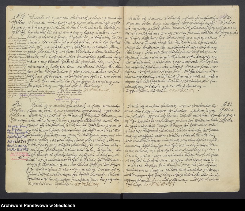 Obraz 9 z jednostki "Akta urodzeń, małżeństw, zgonów"