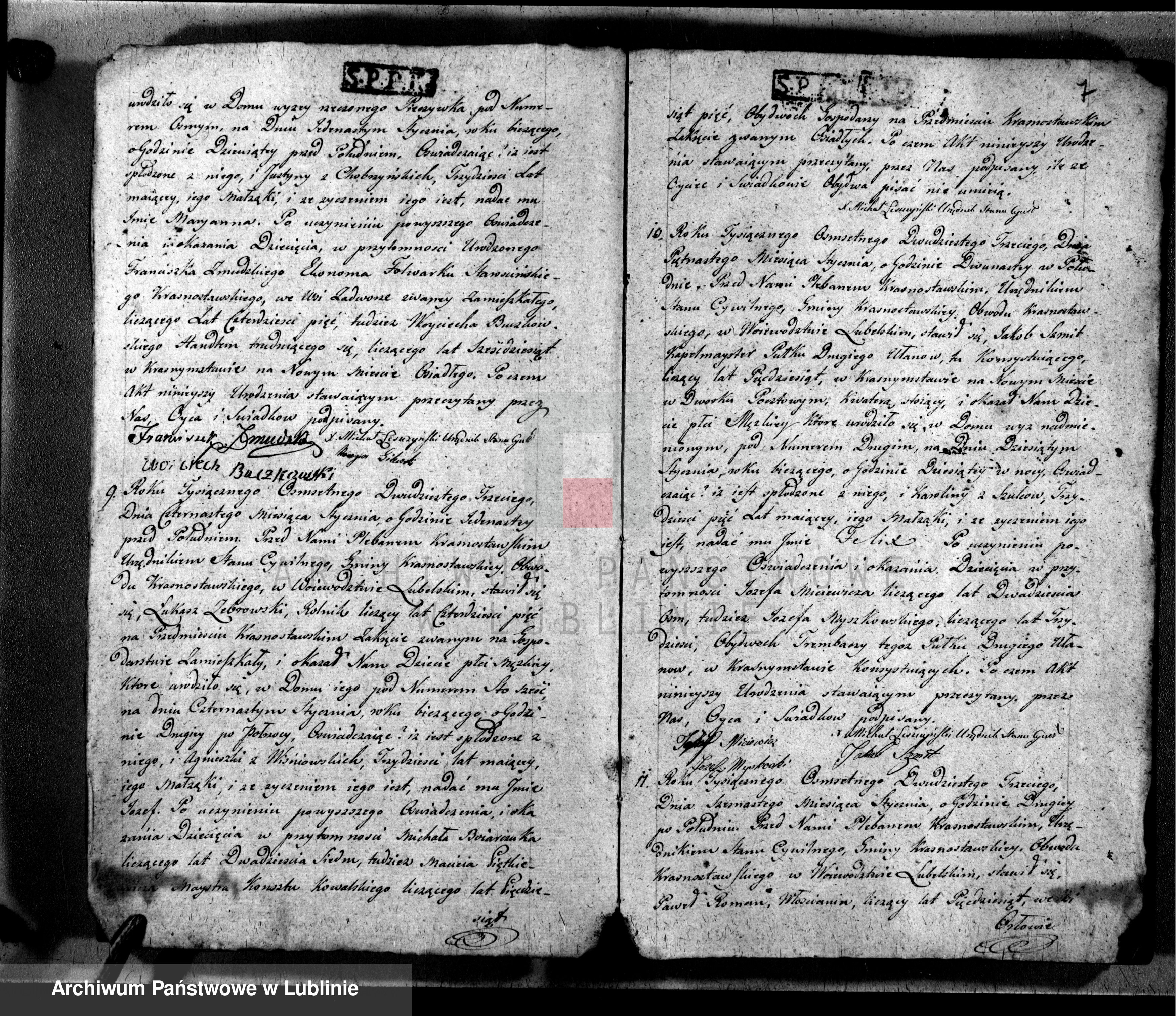 Skan z jednostki: Księga urodzeń