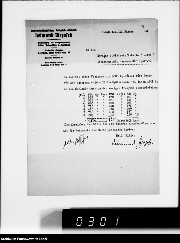 Obraz 14 z jednostki "Tägliche Bedarfsmeldungen für alle Gemüsesorten. Fleisch, Fett, u.Eier-bedarfsmeldungen"