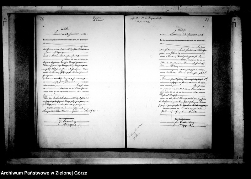 Obraz 18 z jednostki "[Księga akt urodzenia rok 1900-Żary miasto]"