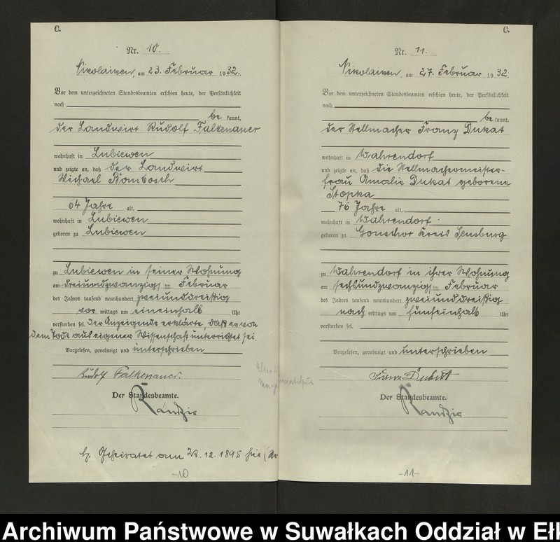 image.from.unit.number "Sterbe=Haupt=Register des Königlichen Preussischen Standes-Amtes Nikolaiken Kreis Sensburg"