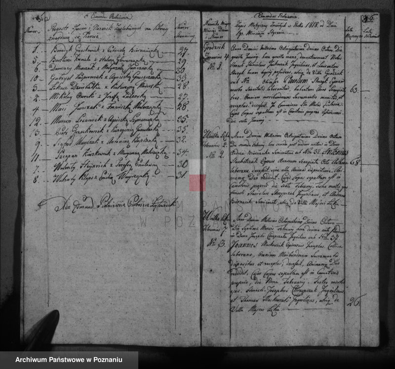 Obraz 20 z jednostki "Liber baptisatorum, copulatorum, mortuorum"