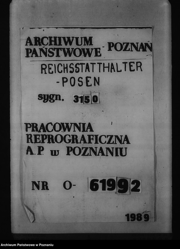 Obraz 1 z jednostki "Kostenüberschlag für Instandsetzungsarbeiten im Gebäude der Staatlichen Ingenieurschule, Posen, Bergerstr. 5."