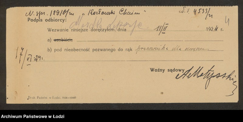 Obraz 6 z jednostki "Chaim Kozłowski- sprzedaż żelaza"