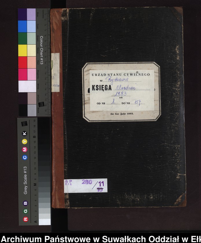 image.from.unit.number "Geburts-Neben-Register des Preussischen Standes-Amtes Rydzewen Kreis Loetzen"