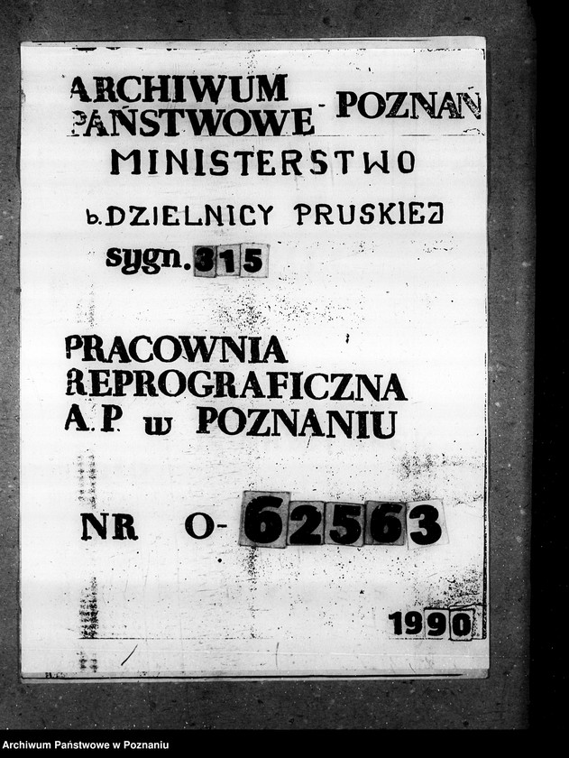 image.from.unit.number "Sprawy agrarnej reformy Główny Urząd Ziemski w Warszawie"