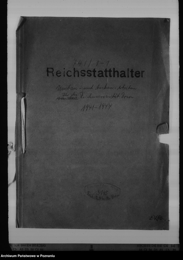 Obraz 4 z jednostki "Umbau- und Ausbauarbeiten für die Reichsuniversität Posen"