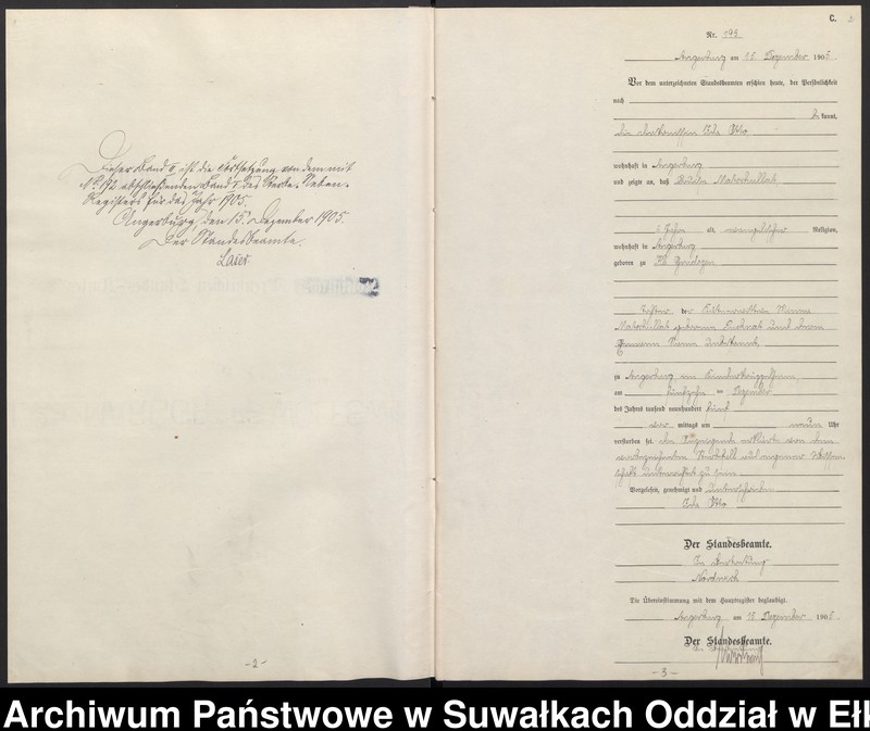 image.from.unit.number "Sterbe-Neben-Register des Preussischen Standes-Amtes Angerburg Kreis Angerburg Band II"