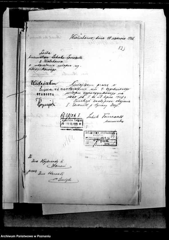 Obraz 15 z jednostki "Stosunki osobiste Ludwika Tomczaka burmistrza miasta Wielichowa"
