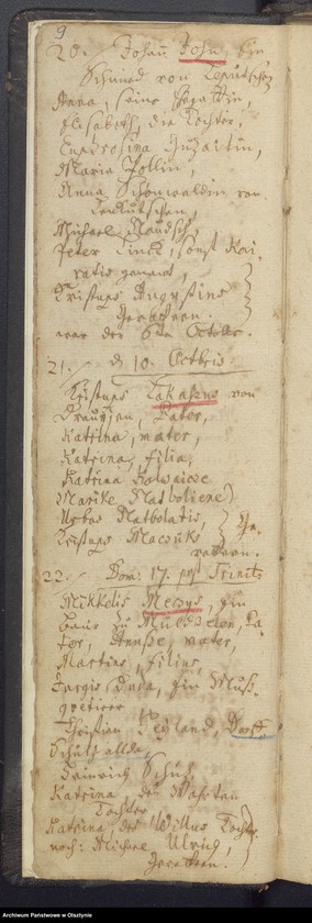 image.from.unit.number "Taufregister der Kirche zu Jodlauken"