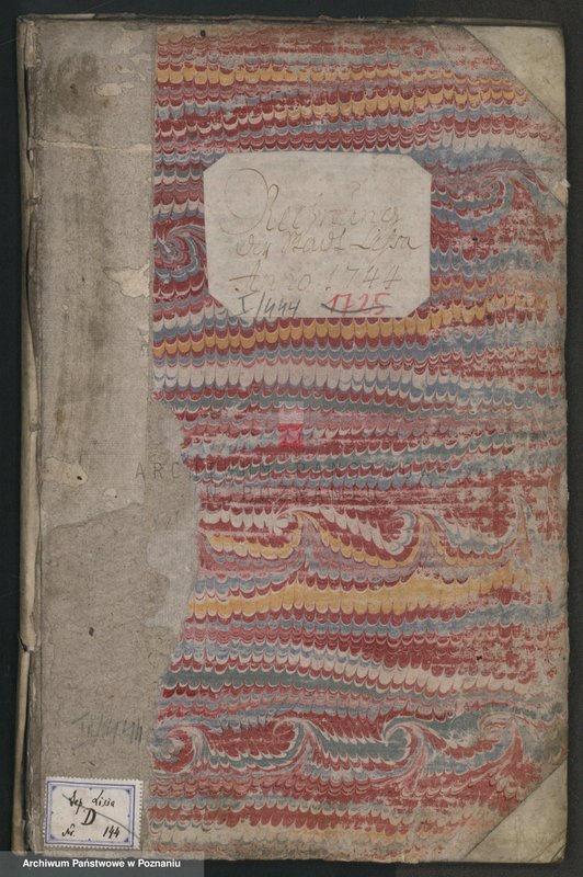 image.from.unit.number "Rechnung der Stadt Lissa; język niemiecki"