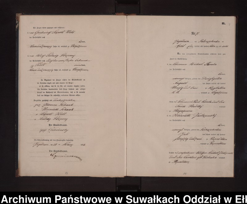image.from.unit.number "Heiraths-Neben-Register des Preussischen Standes-Amtes Rydzewen Kreis Loetzen"