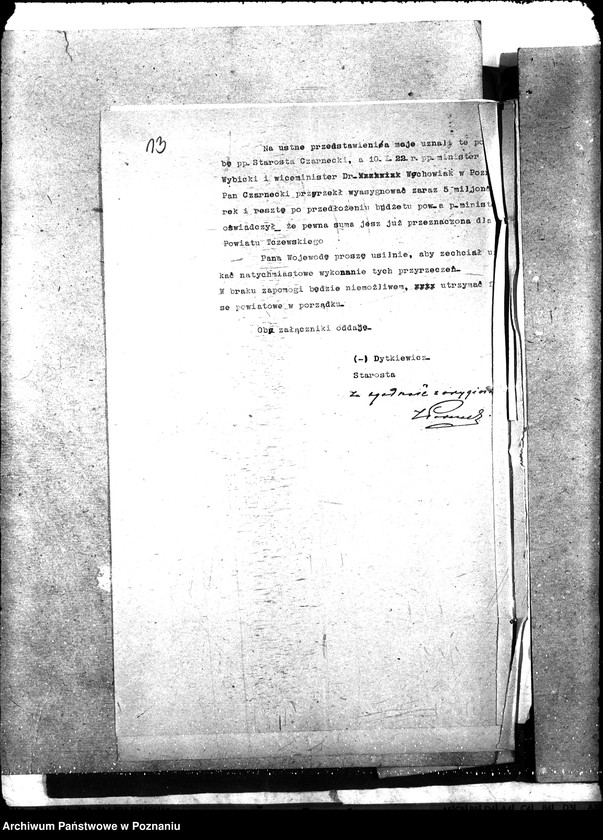 Obraz 17 z jednostki "{Subwencja i kredyty na budowę dróg w powiecie Tczew]"