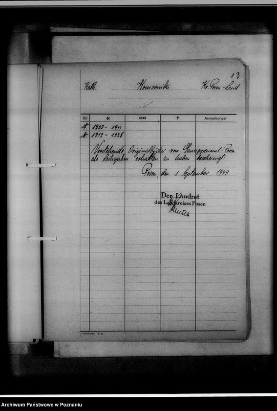 Obraz 17 z jednostki "Bücherverzeichnis, Kreissippenamt Posen-Land [powiat Poznań-wieś]"