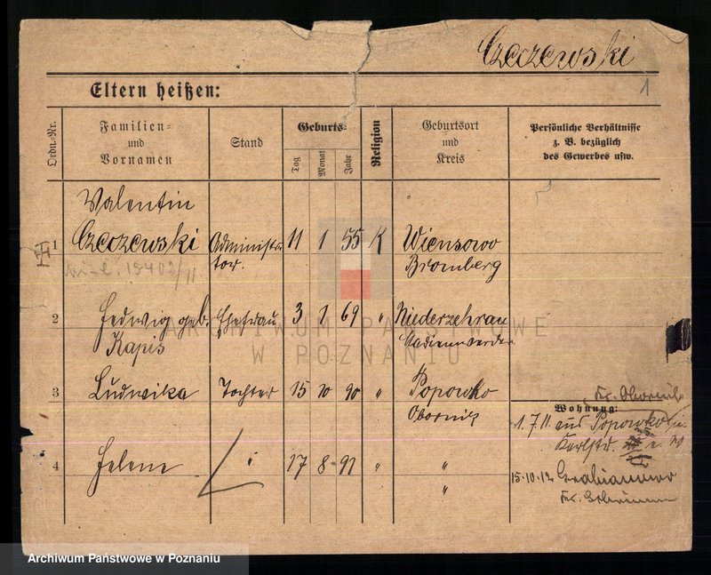 Obraz 3 z jednostki "Czeczewski - Czernielewski"