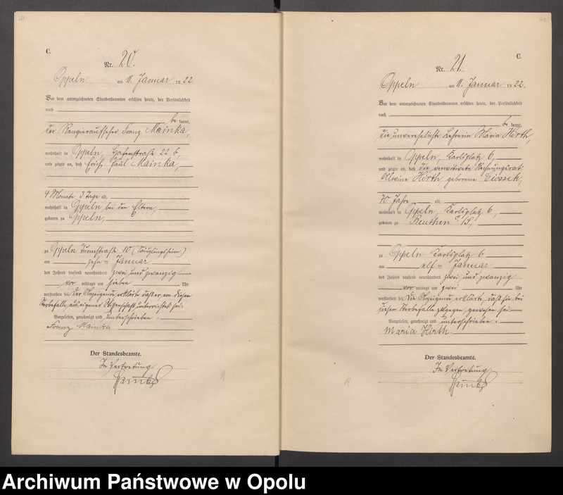 Obraz 13 z jednostki "[Rejestr zgonów] 1922 Tom I Nr 1-467"