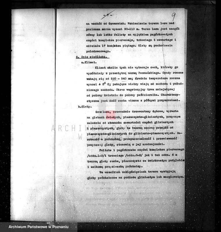 image.from.unit.number "Plan urządzenia gospodarstwa leśnego dla lasu majętności Pniewy powiat szamotulski 1937-1947"