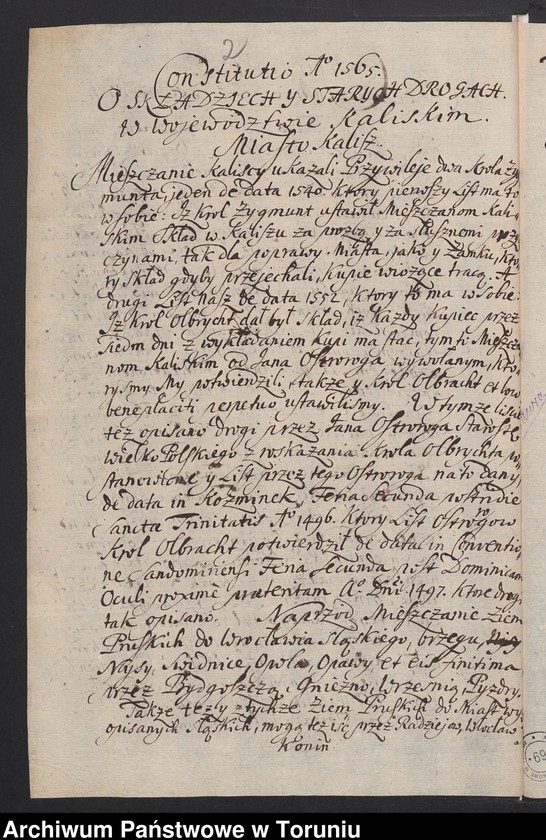 image.from.unit.number "Constitutio 1653 o bezpieczeństwie dróg kupieckich"