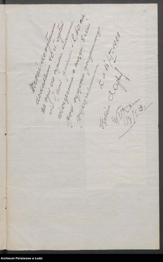 Obraz 14 z jednostki "Michał Tadeusz Radziejowski i S-ka- handel win i wódek z Zelowie"