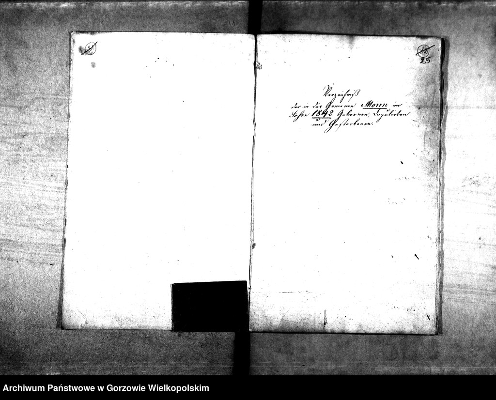 image.from.unit.number "Duplikate der Kirchenbücher von der Parochie Morrn: Morrn (Murzynowo), Alexandersdorf (Gościnowo), Johanneswunsch (Dobrojewo)"