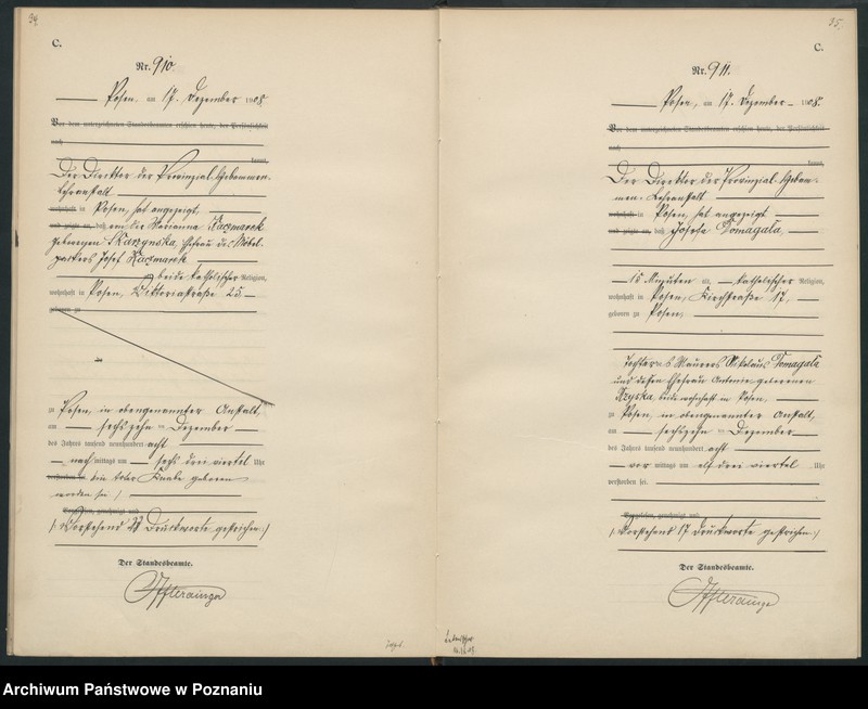 Obraz 20 z jednostki "Księga miejscowa zgonów tom III [Rejestr główny zgonów]"