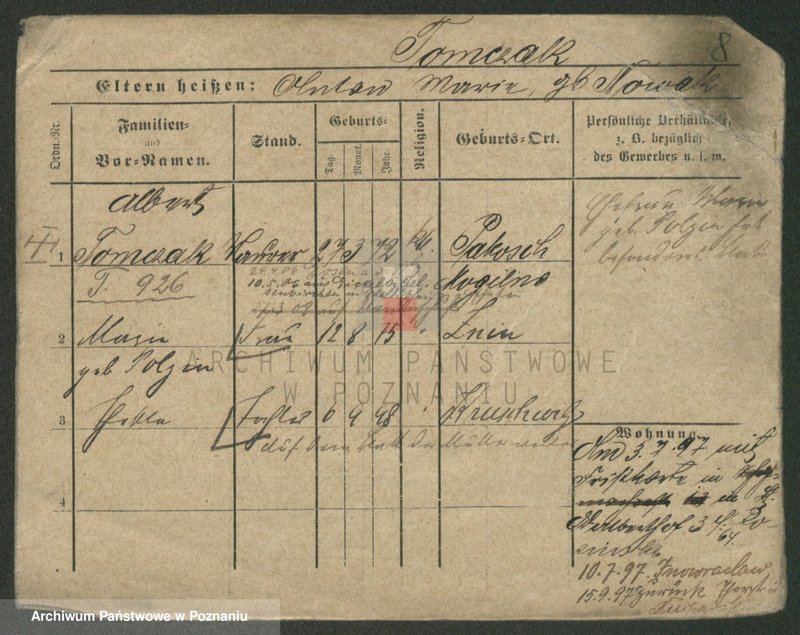 Obraz 19 z jednostki "Tombers - Tomczak (żonaci - samotni mężczyźni)"