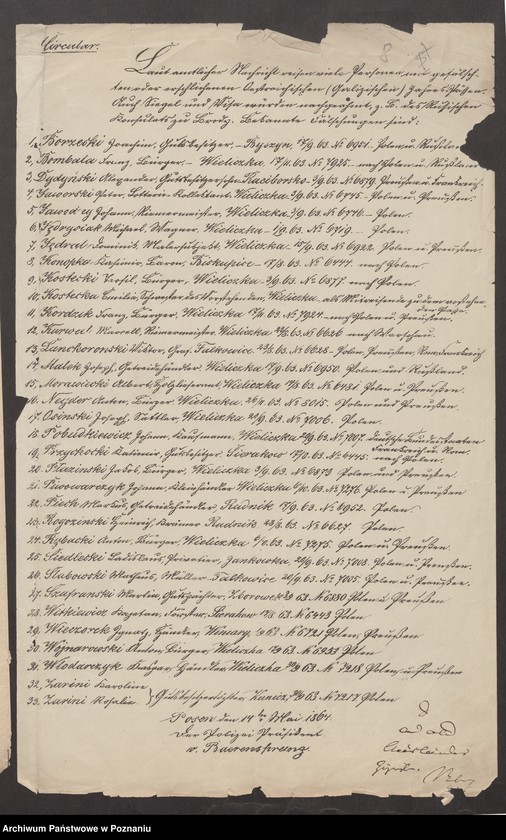 Obraz 12 z jednostki "A. betr. die Zuzüge zu den Insurgenten nach Polen vom Auslande /Deutsche, Franzosen, Italiener, Engländer, Dänen…/"