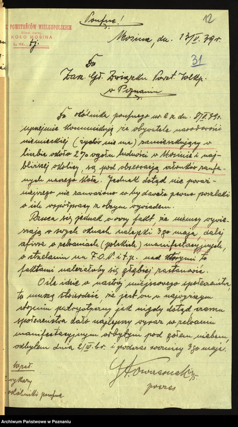 image.from.unit.number "Informacje o zachowaniu się Niemców na wiosnę 1939 r."