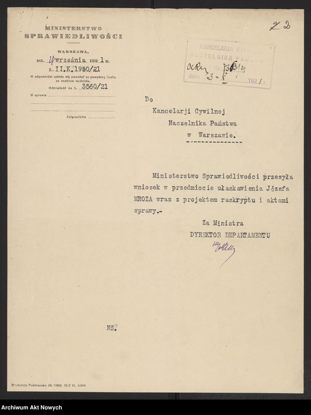 image.from.unit.number "Ułaskawienia z Małopolski - uwzględnione, dotyczące m. in.: aresztowania przez żandarmerię ukraińską w Stanisławowie szeregu Polaków na przełomie 1918 / 1919 r. (umorzenie zgodnie z międzynarodowym prawem wojennym i traktatem w St - Germain). Umorzenie sprawy antypolskiego powstania na Huculszczyźnie, organizowanego w 1920 r. przez partię ukraińsko - bolszewicką z zadnieprzańskiej Ukrainy"