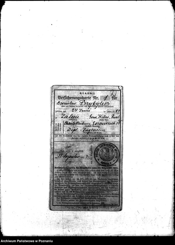 Obraz 6 z jednostki "Unterstuetzungsverein der Siemens - Schuckert - werke Berlin"