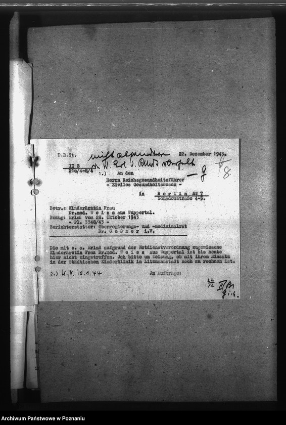 Obraz 12 z jednostki "Notdienstverpflichtung der Ärzte"