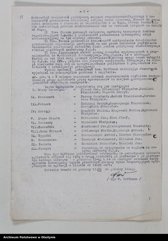 image.from.unit.number "Protokoły zebrań wyborczych /1951/, posiedzeń plenarnych, narad aktywu partyjnego, plany pracy, sprawozdania /1949-1954/ Komitetu Gminnego PZPR"