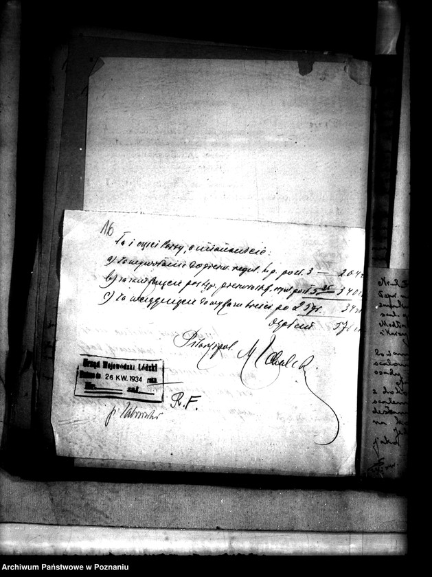 Obraz 20 z jednostki "Wymiar opłat i należności za scalenie gruntów wsi Modła Wielka i Mała powiat"