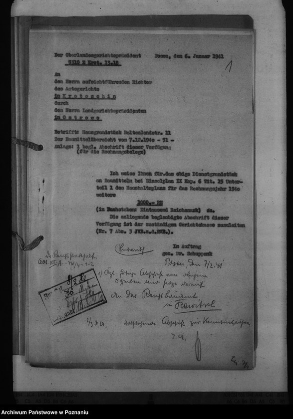 Obraz 5 z jednostki "Amtsgericht Krotoschin - Krotoszyn"