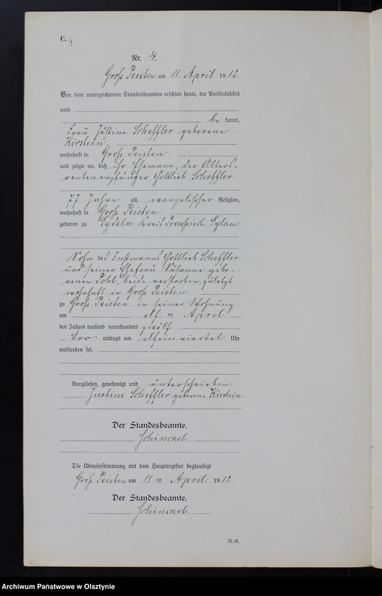 image.from.unit.number "Sterbe-Neben-Register Nr 1 - 14 [ Księga zgonów - wtóropis ]"