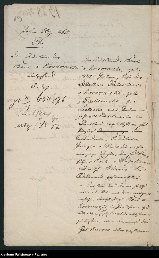 Obraz 17 z jednostki "A. betr. Boleslaus und Karl von Kossowski"