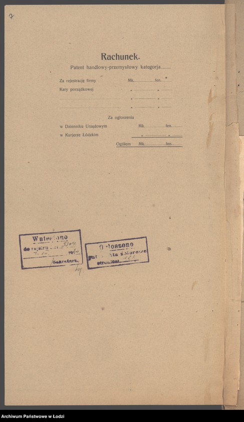 Obraz 9 z jednostki "Hersz Tauman- prowadzenie domu ekspedycyjnego"