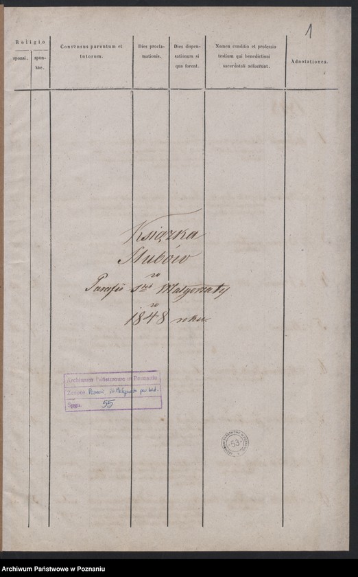 Obraz 3 z jednostki "Księga małżeństw"