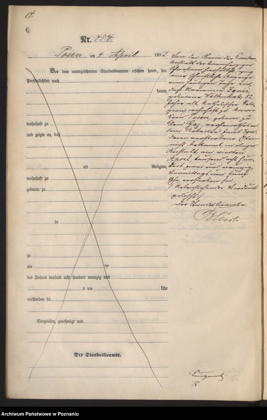 Obraz 17 z jednostki "Księga zgonów t. II"