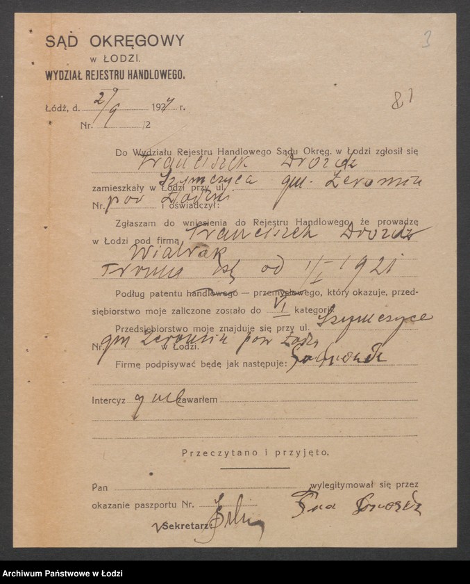 Obraz 5 z jednostki "Franciszek Drożdż – wiatrak"