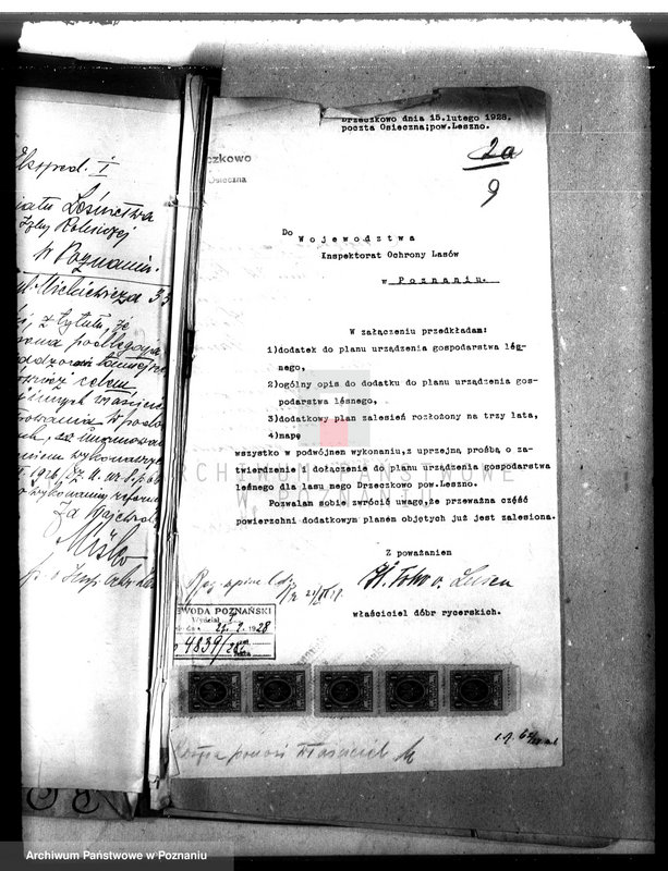 Obraz 13 z jednostki "Majętność leśna Drzeczkowo powiat leszczyński"