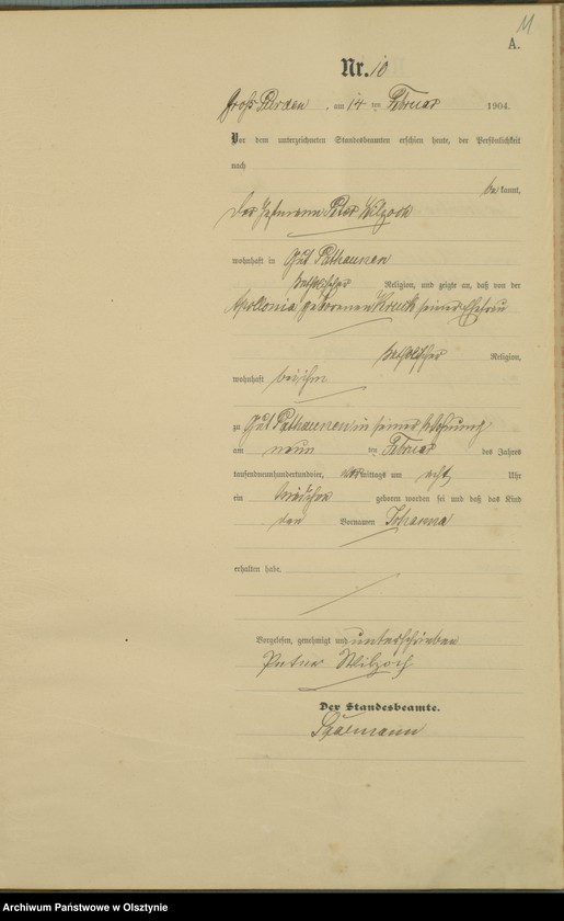 image.from.unit.number "Geburts-Haupt-Register Nr 1 - 65"