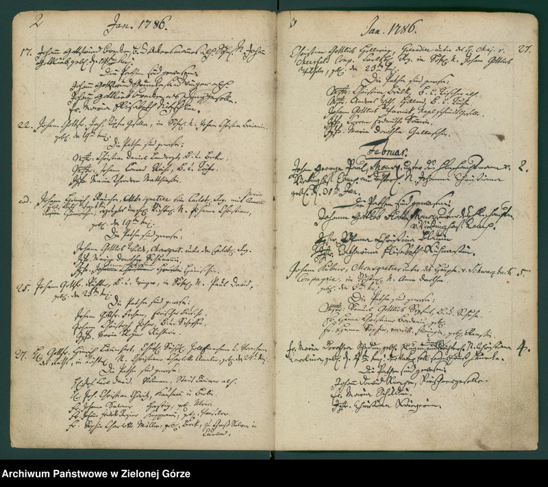 image.from.unit.number "Taufbuch bei der Stadt und Pfarrkirche Guben anfangen 1786-1801"