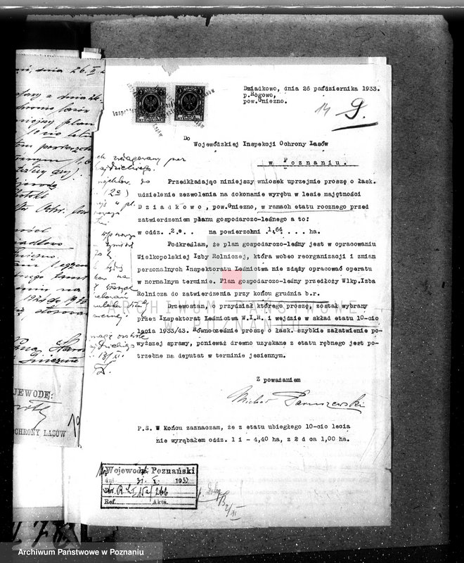 Obraz 18 z jednostki "Nadzór nad gospodarką w lasach majątku Dziadkowo powiecie gnieźnieńskim"