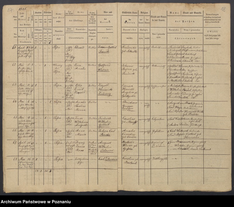 Obraz 11 z jednostki "Duplikat des Taufregisters"