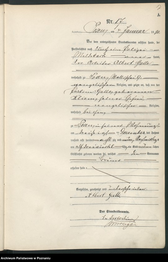 Obraz 20 z jednostki "Księga urodzeń t. I"